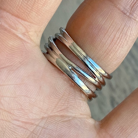 Stella & Dot Stellar Pave Ring - Silver - Picture 3 of 8